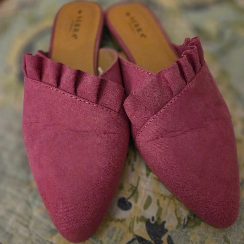 HALF OFF !!! Pink backless loafers